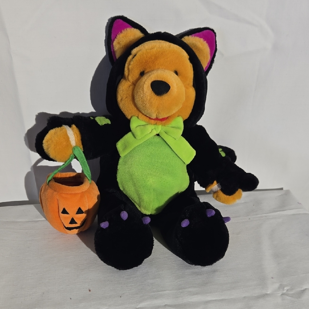 Halloween Disney Winnie The Pooh Scardey Cat Plush New With Tags
